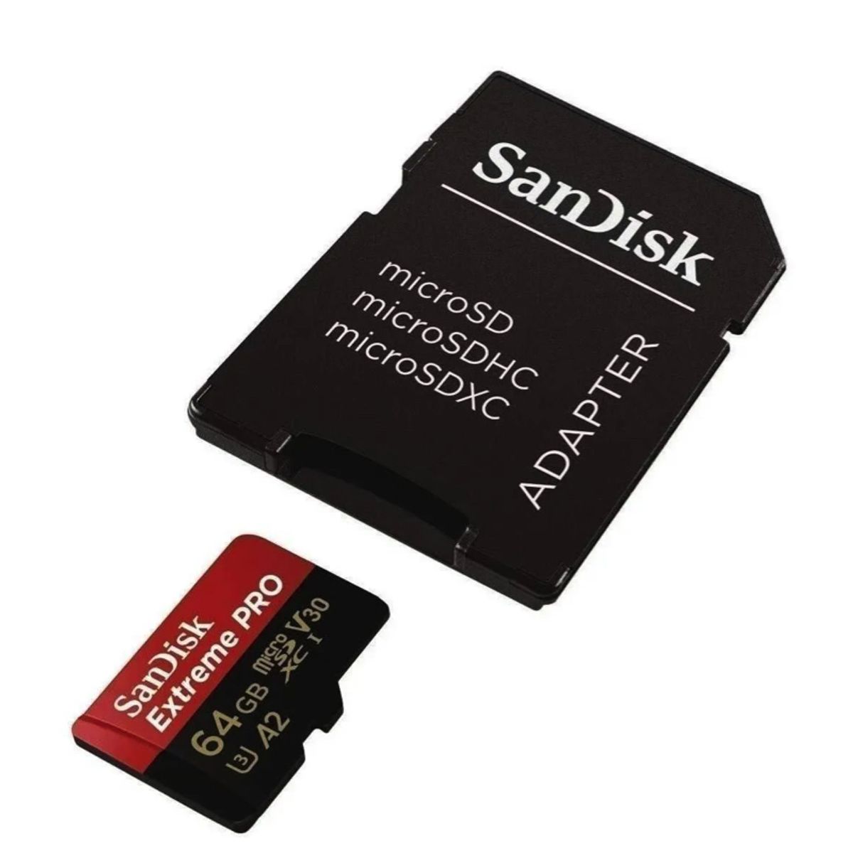 SANDISK - Tarjeta microsd sandisk extreme pro 64gb mas adaptador