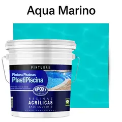 EPOXY - PINTURA PISCINA - PLASTIPISCINA - 10L TONO AQUA MARINO