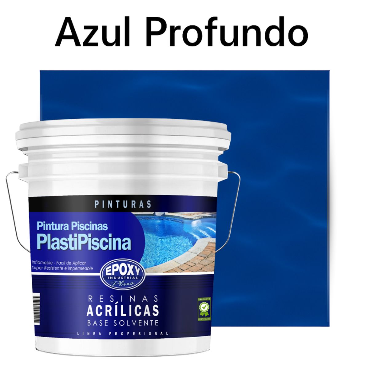 EPOXY - PINTURA PISCINA - PLASTIPISCINA - 10L TONO AZUL PROFUNDO