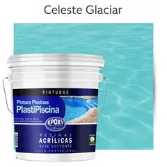 EPOXY - PINTURA PISCINA - PLASTIPISCINA - 10L TONO CELESTE GLACIAR