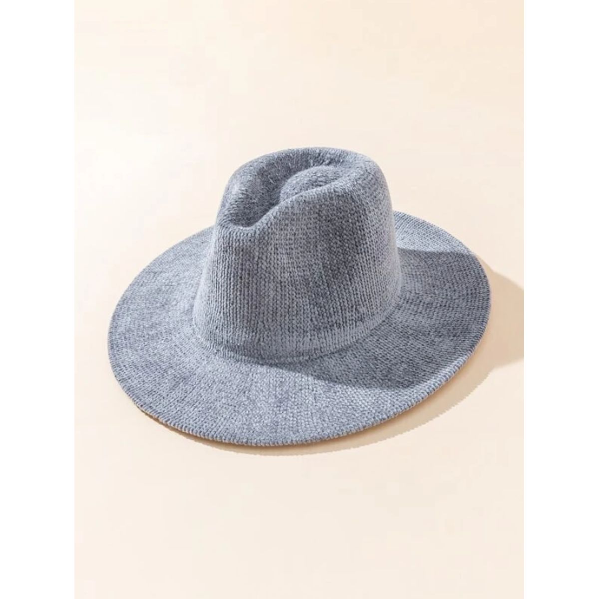 KIRAMA CLOTHING STORE - Sombrero gris de ala ancha en tela tipo fieltro para chica