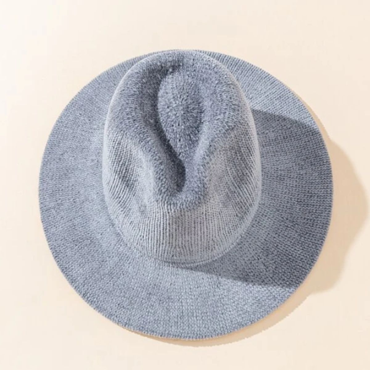 KIRAMA CLOTHING STORE - Sombrero gris de ala ancha en tela tipo fieltro para chica