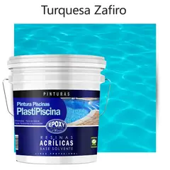 EPOXY - PINTURA PISCINA - PLASTIPISCINA - 10L TONO TURQUESA ZAFIRO
