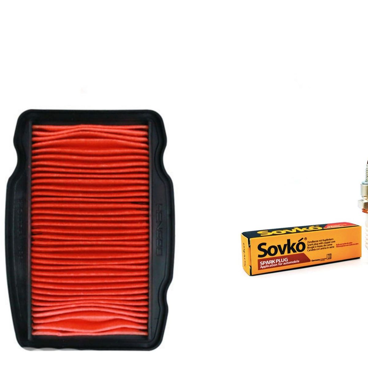 GENERICO - Kit Mantencion Moto Honda Cb 190r V1 - V2 (filtro + Bujia)