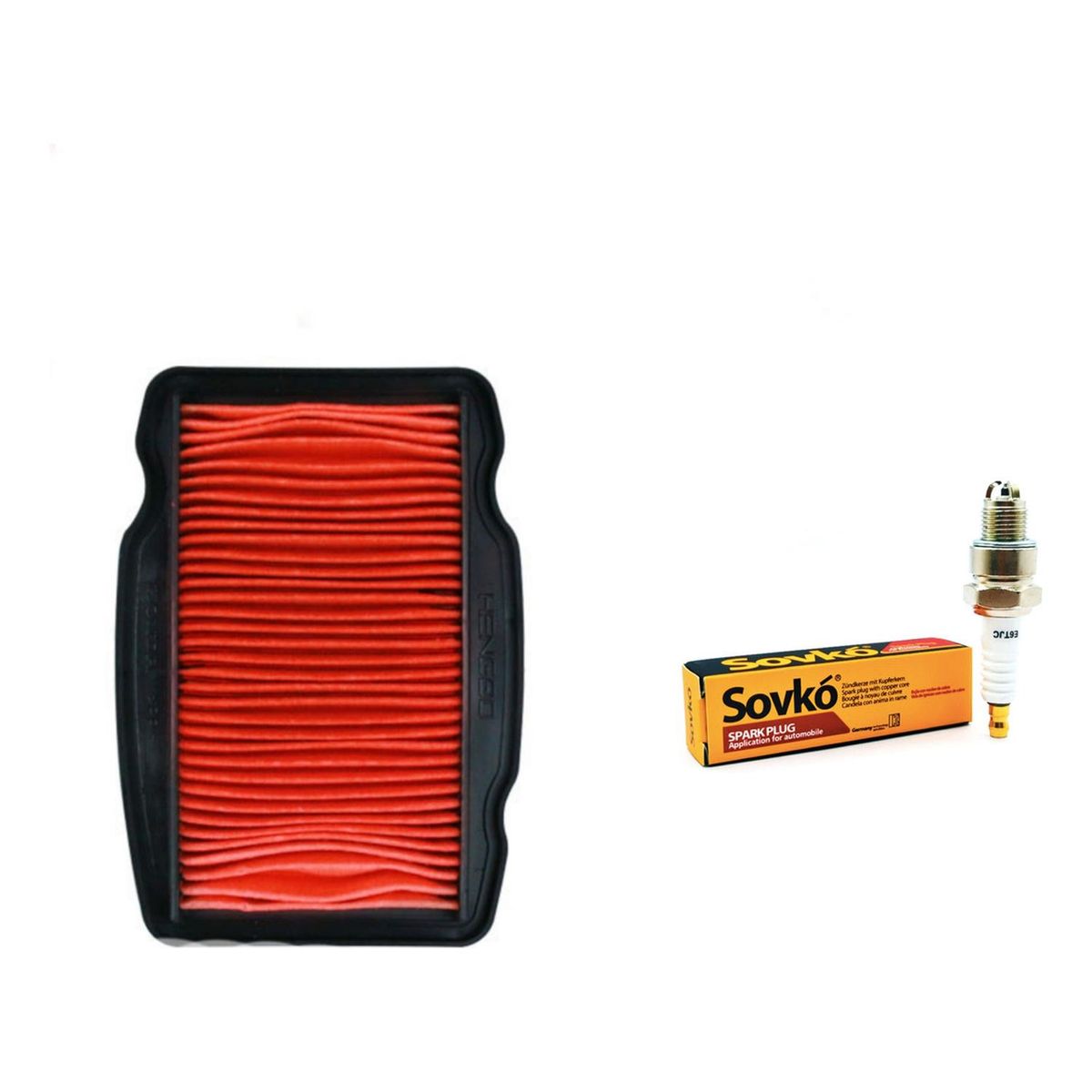 GENERICO - Kit Mantencion Moto Honda Cb 190r V1 - V2 (filtro + Bujia)