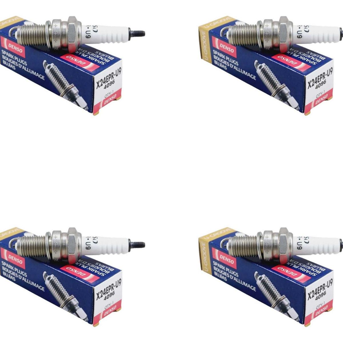 GENERICO - Pack De 4 Bujias Denso Dpr8ea-9 Garantizadas