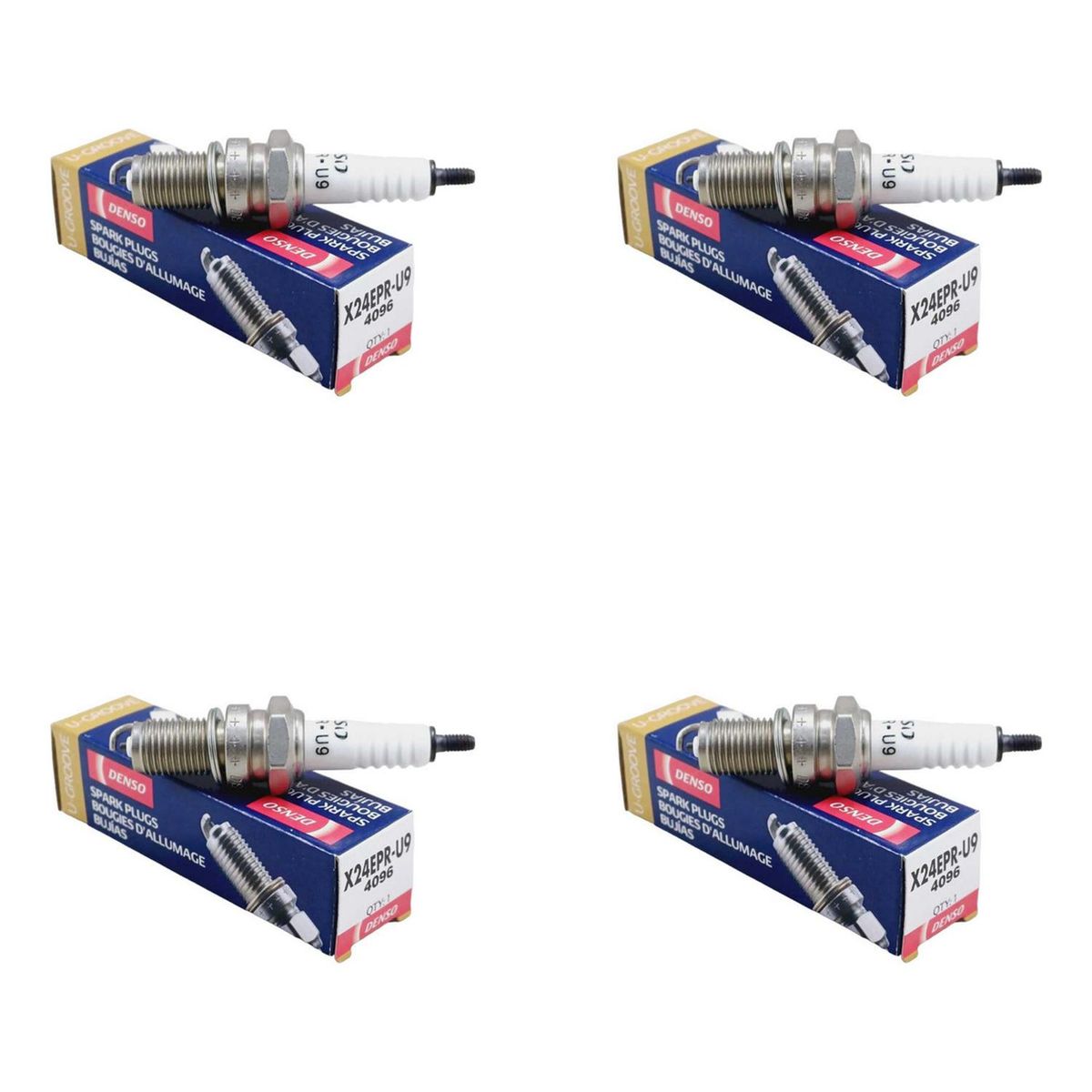 GENERICO - Pack De 4 Bujias Denso Dpr8ea-9 Garantizadas