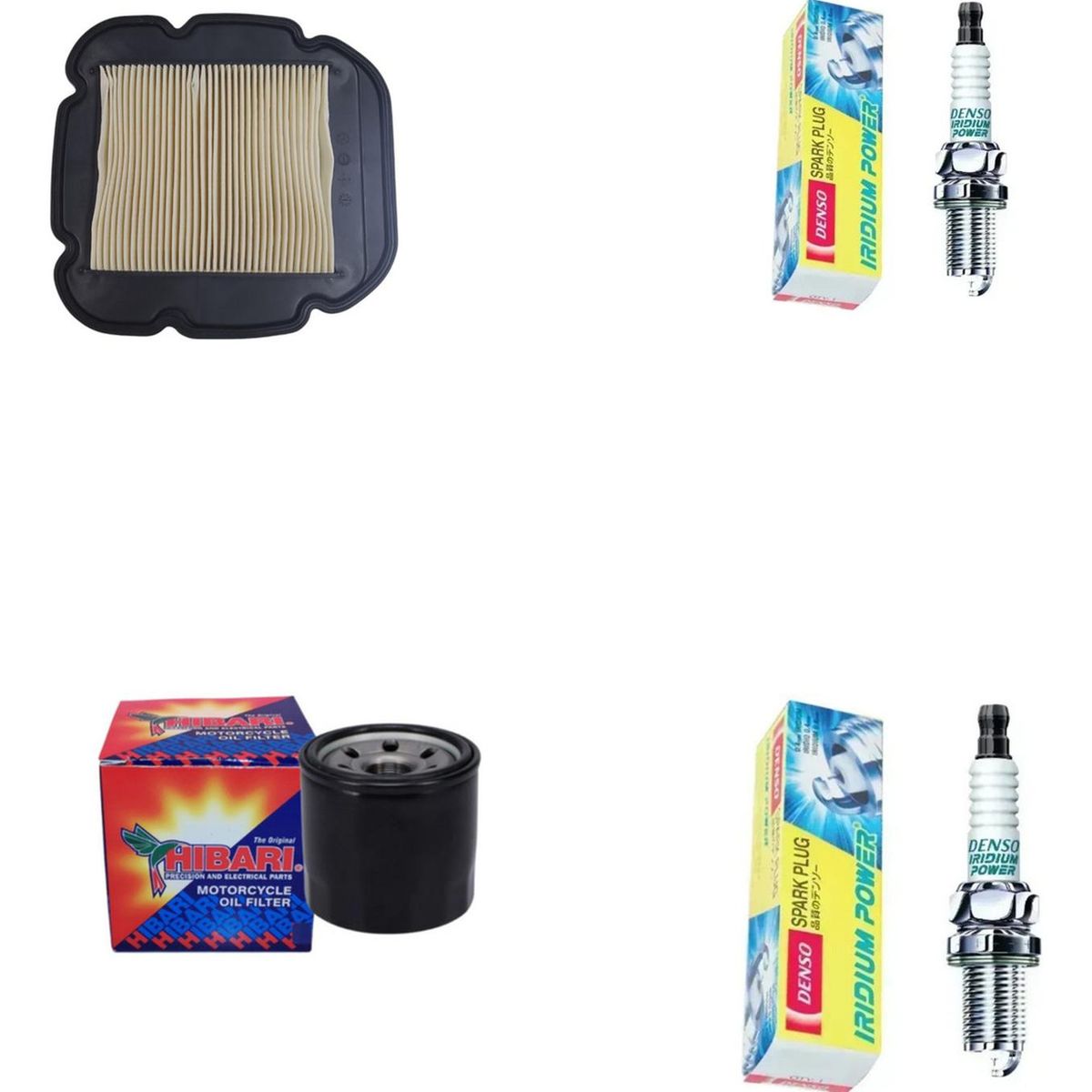 GENERICO - Kit Mantencion Suzuki Vstrom 650 (filtros + Bujias Iridium)