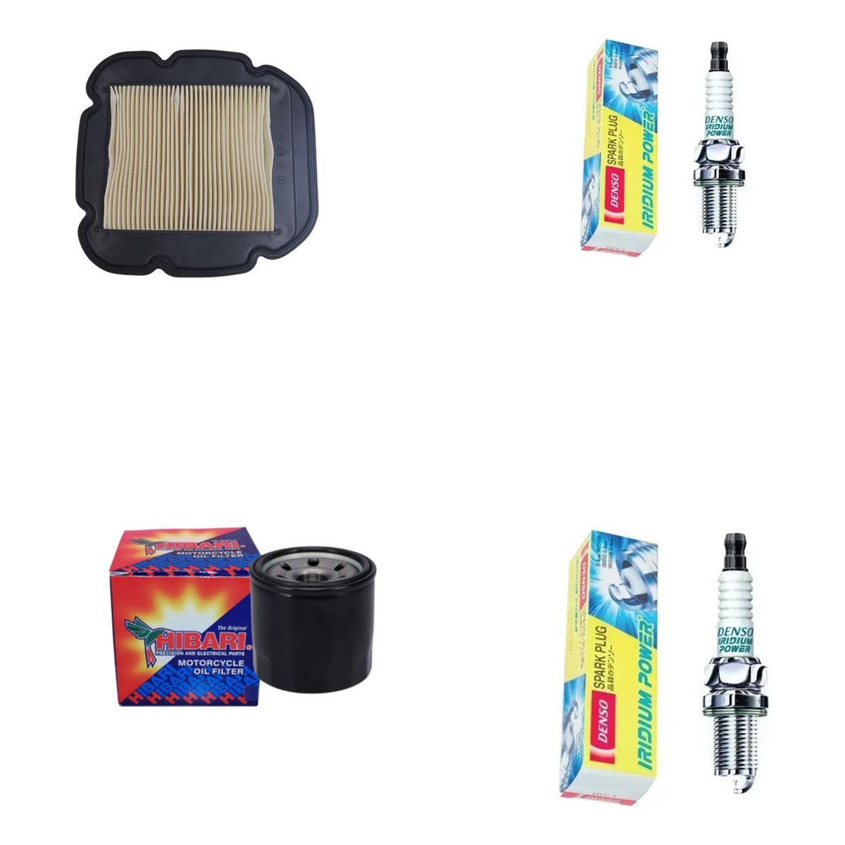 GENERICO - Kit Mantencion Suzuki Vstrom 650 (filtros + Bujias Iridium)