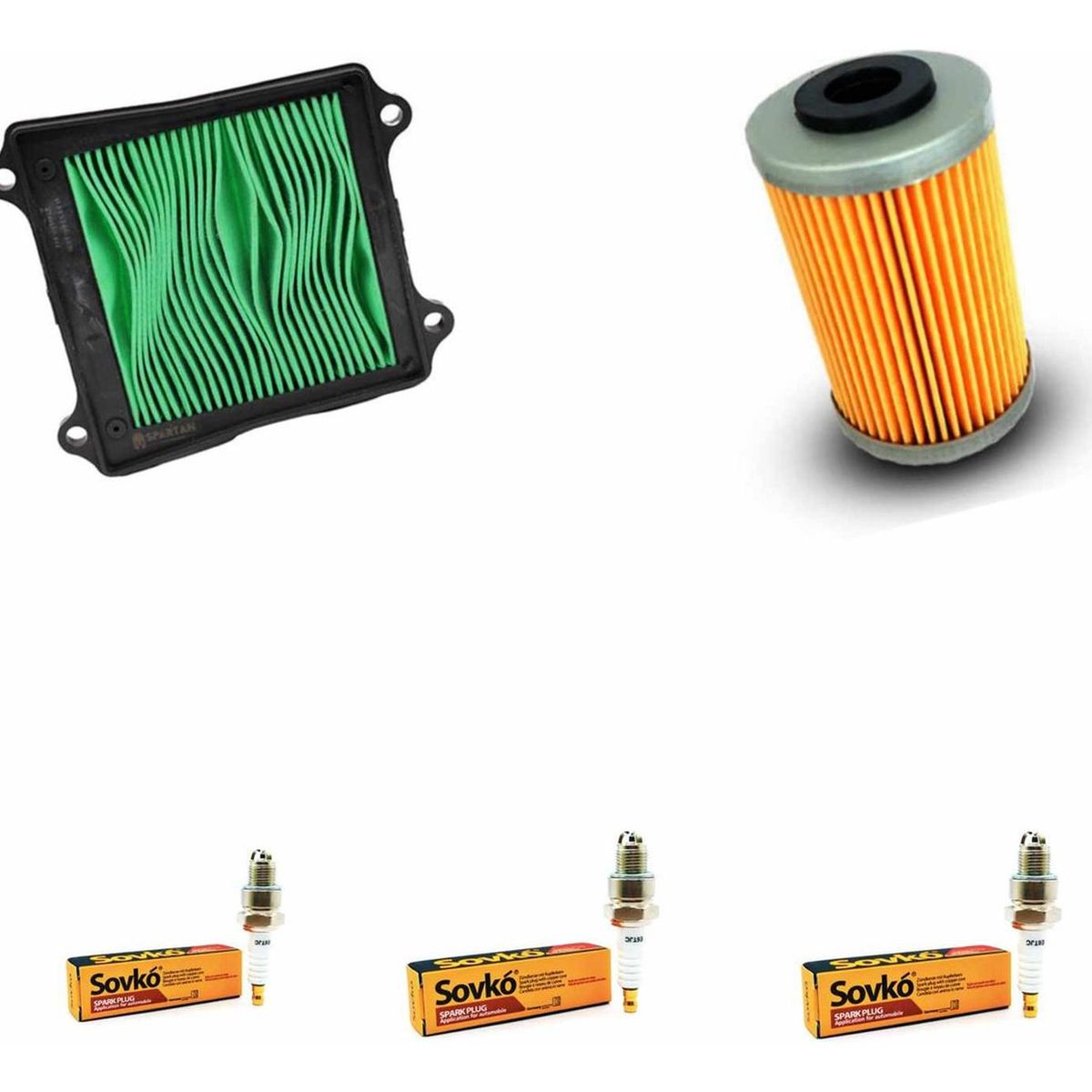 GENERICO - Kit De Filtros Y Bujias Moto Bajaj Dominar 250 - 400 - 400ug