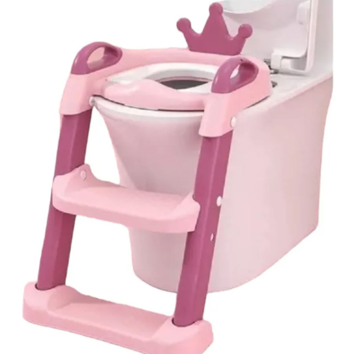 GENERICO - Asiento Adaptador Escalera Inodoro Wc Para Niños Acolchado