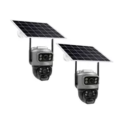 VIPA - Cámara Seguridad Solar Ip Wifi Exterior Full HD 3 MP Robótica Modelo IPS1300 Pack 2 unidades