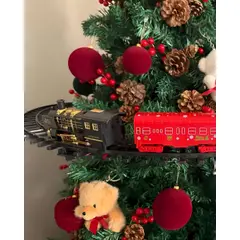 GENERICO - Tren Decorativo con luz y Sonido para Árbol de navidad