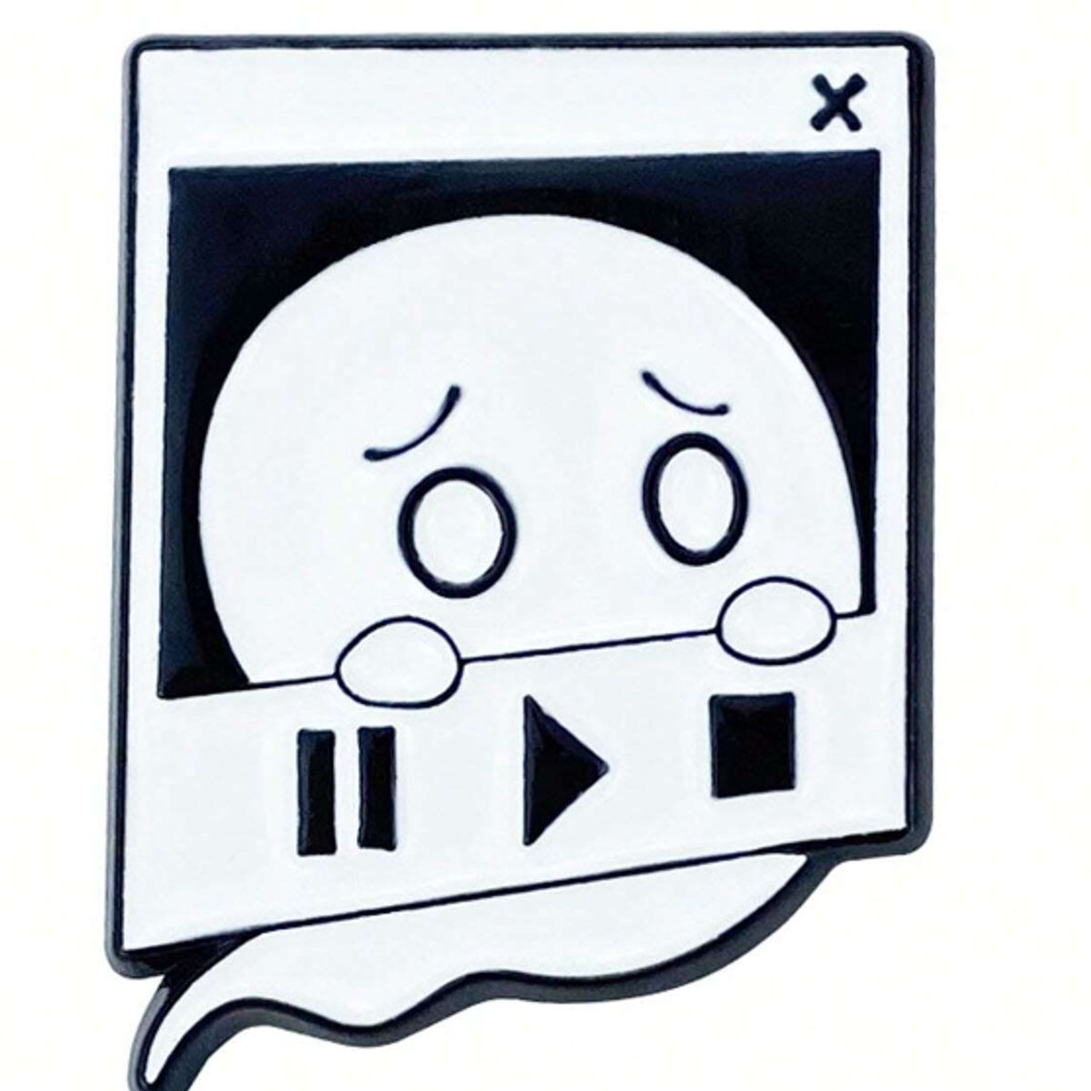 KIRAMA CLOTHING STORE - Pines metálicos de fantasmas estilo retro y musical venta individual