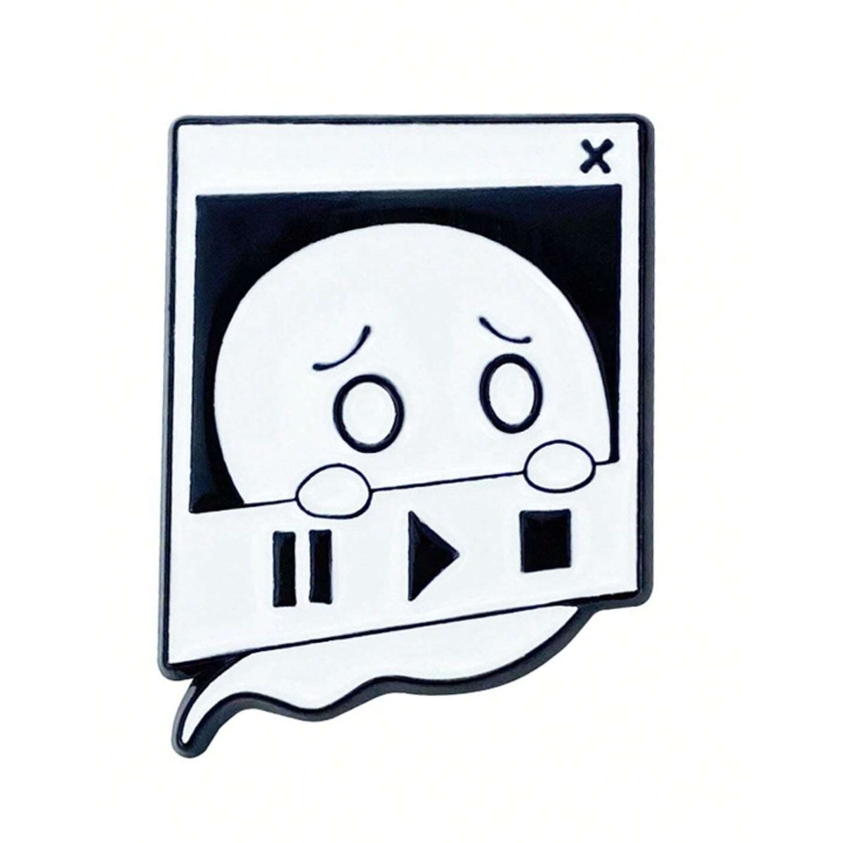 KIRAMA CLOTHING STORE - Pines metálicos de fantasmas estilo retro y musical venta individual