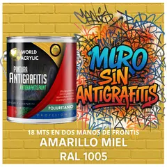 EPOXY - PINTURA PU ANTIGRAFITIS - ULTRA PROTECTOR - GALÓN AMARILLO MIEL