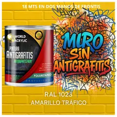 EPOXY - PINTURA PU ANTIGRAFITIS - ULTRA PROTECTOR - GALÓN AMARILLO TRÁFICO