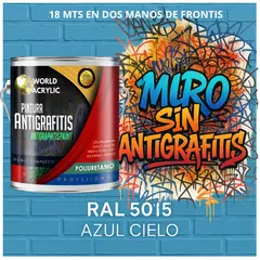 EPOXY - PINTURA PU ANTIGRAFITIS - ULTRA PROTECTOR - GALÓN AZUL CIELO