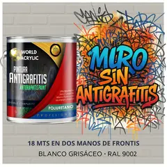 EPOXY - PINTURA PU ANTIGRAFITIS - ULTRA PROTECTOR - GALÓN BLANCO GRISÁCEO