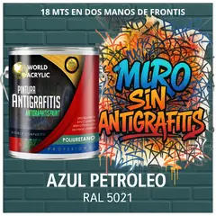 EPOXY - PINTURA PU ANTIGRAFITIS - ULTRA PROTECTOR - GALÓN AZUL PETRÓLEO