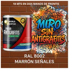 EPOXY - PINTURA PU ANTIGRAFITIS - ULTRA PROTECTOR - GALÓN MARRÓN SEÑALES