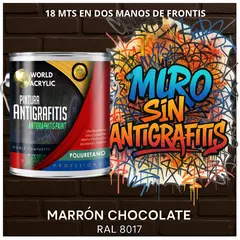 EPOXY - PINTURA PU ANTIGRAFITIS - ULTRA PROTECTOR - GALÓN MARRÓN CHOCOLATE