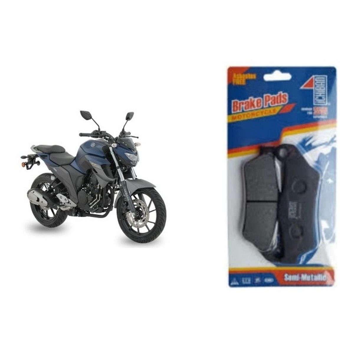 GENERICO - Pastillas De Freno Delanteras Para Moto Yamaha Fz25 Japonesa
