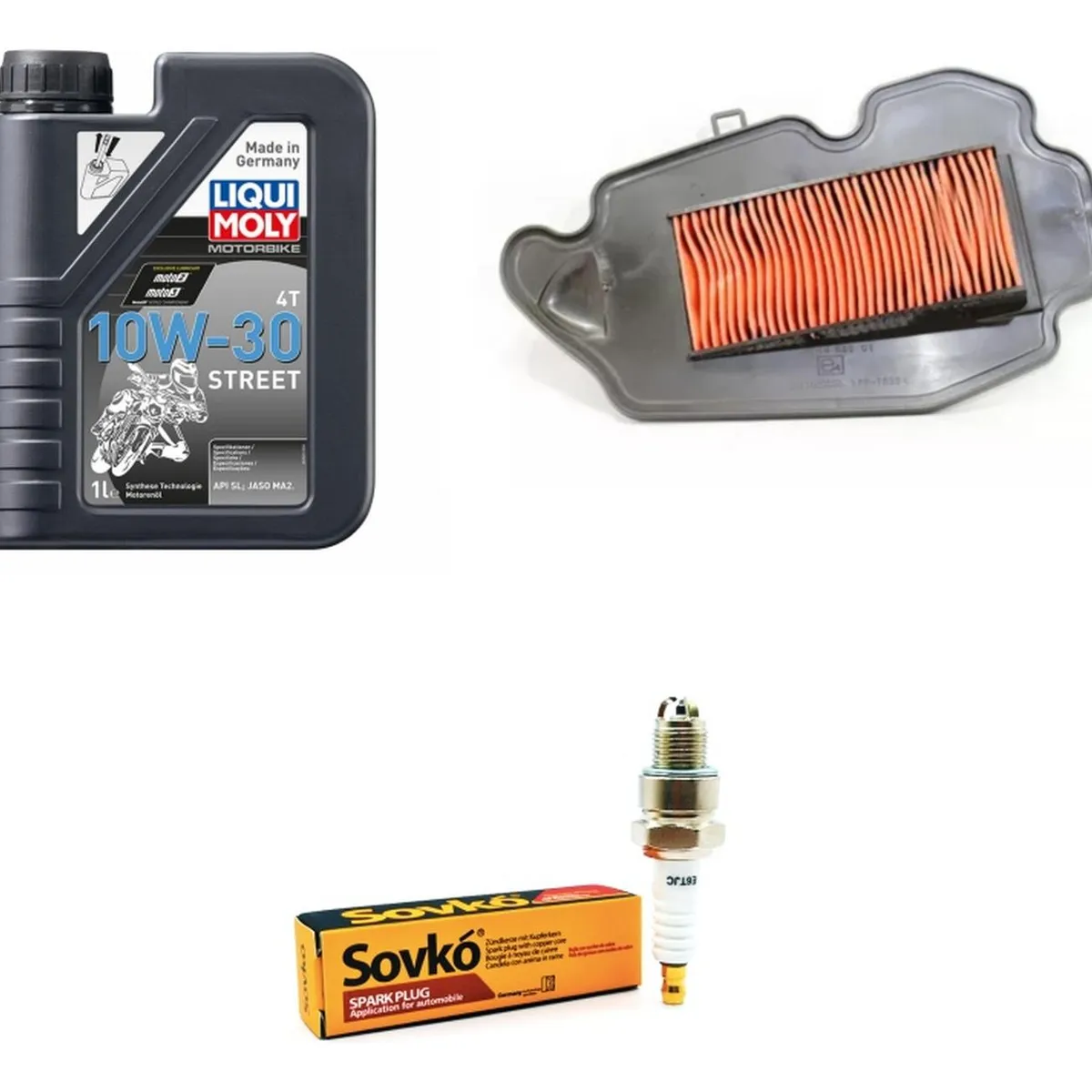 GENERICO - Kit Mantencion Honda New Elite Fi 125 Aire + Bujia + Aceite
