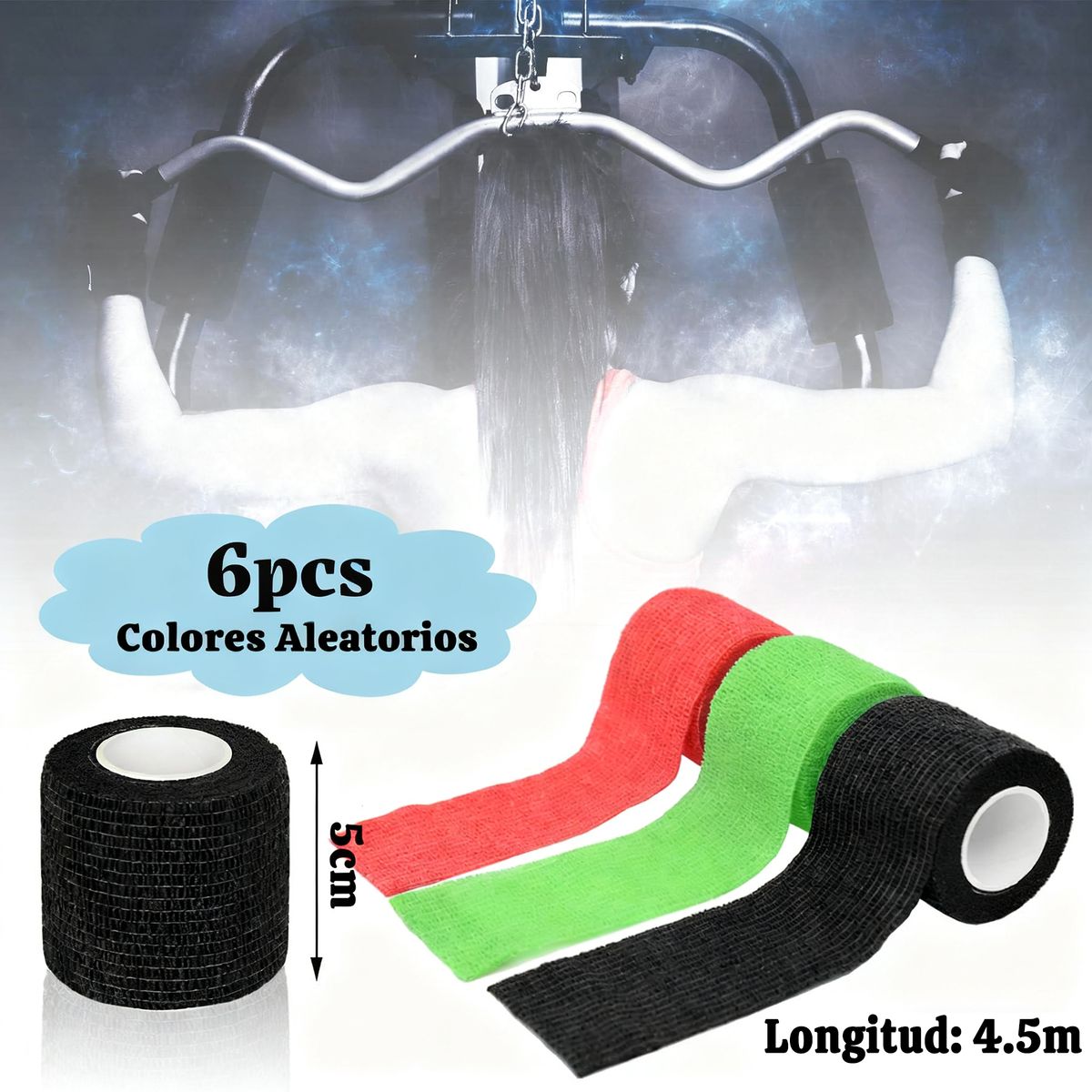 GENERICO - Vendaje Deportivo Autoadheribl 6 pcs para los Dedos 5x450cm