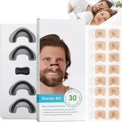 GENERICO - Kit de 30 Pares de Dilatador Nasal Magnético Reduce Ronquidos