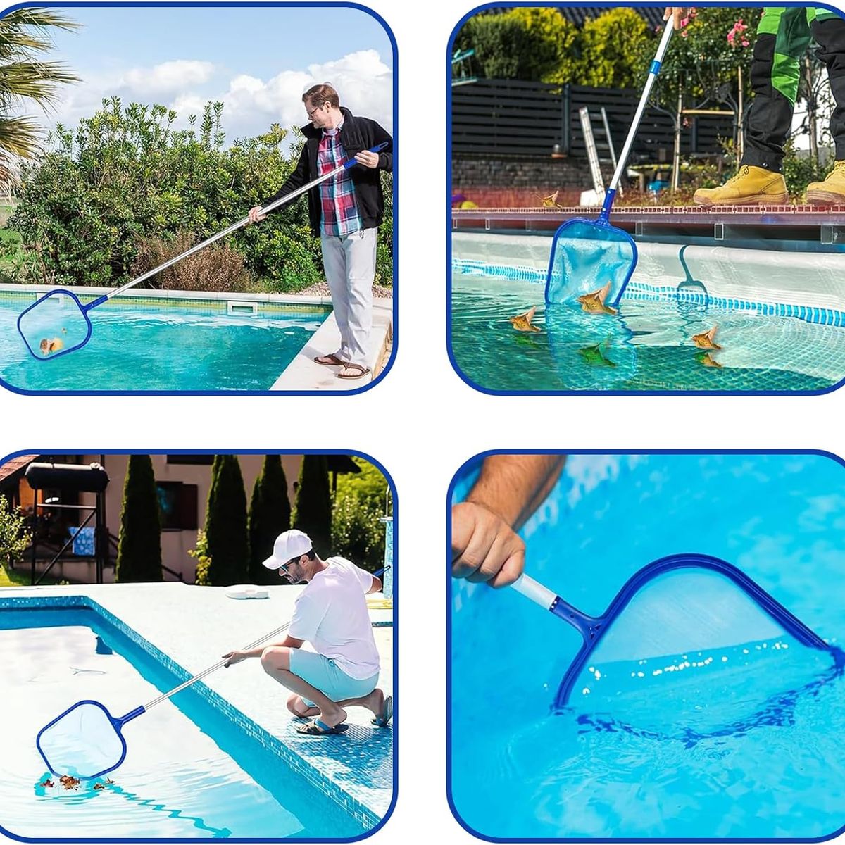 GENERICO - Skimmer Para Piscinas，Pool Skimmer Net Ajustable De 88-160cm