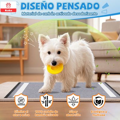 Imagen 2 del producto 100 Pañales Para Perro Sabanillas Entrenamiento De Carbón 45x60cm