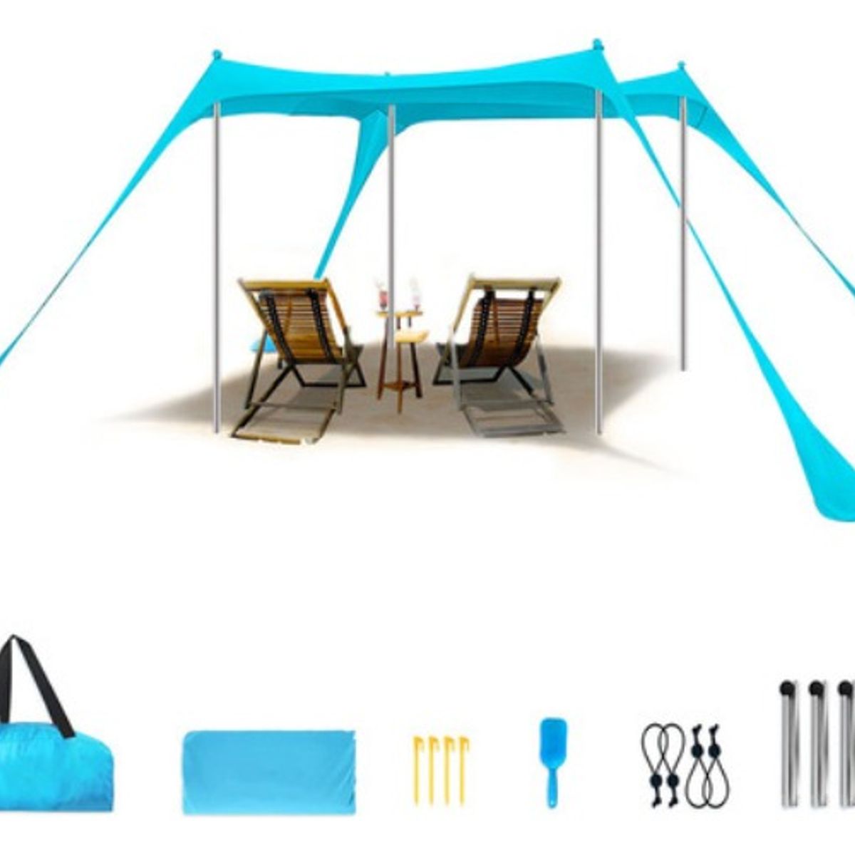 AFVENTURA - Carpa Toldo De Playa Lona Sombrilla Protector Tienda Campaña