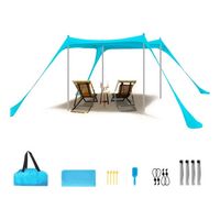 Carpa Toldo De Playa Lona Sombrilla Protector Tienda Campaña