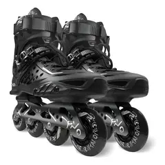 EASY FIT - Patines En Linea Ajustables Roller Profesionales Negro