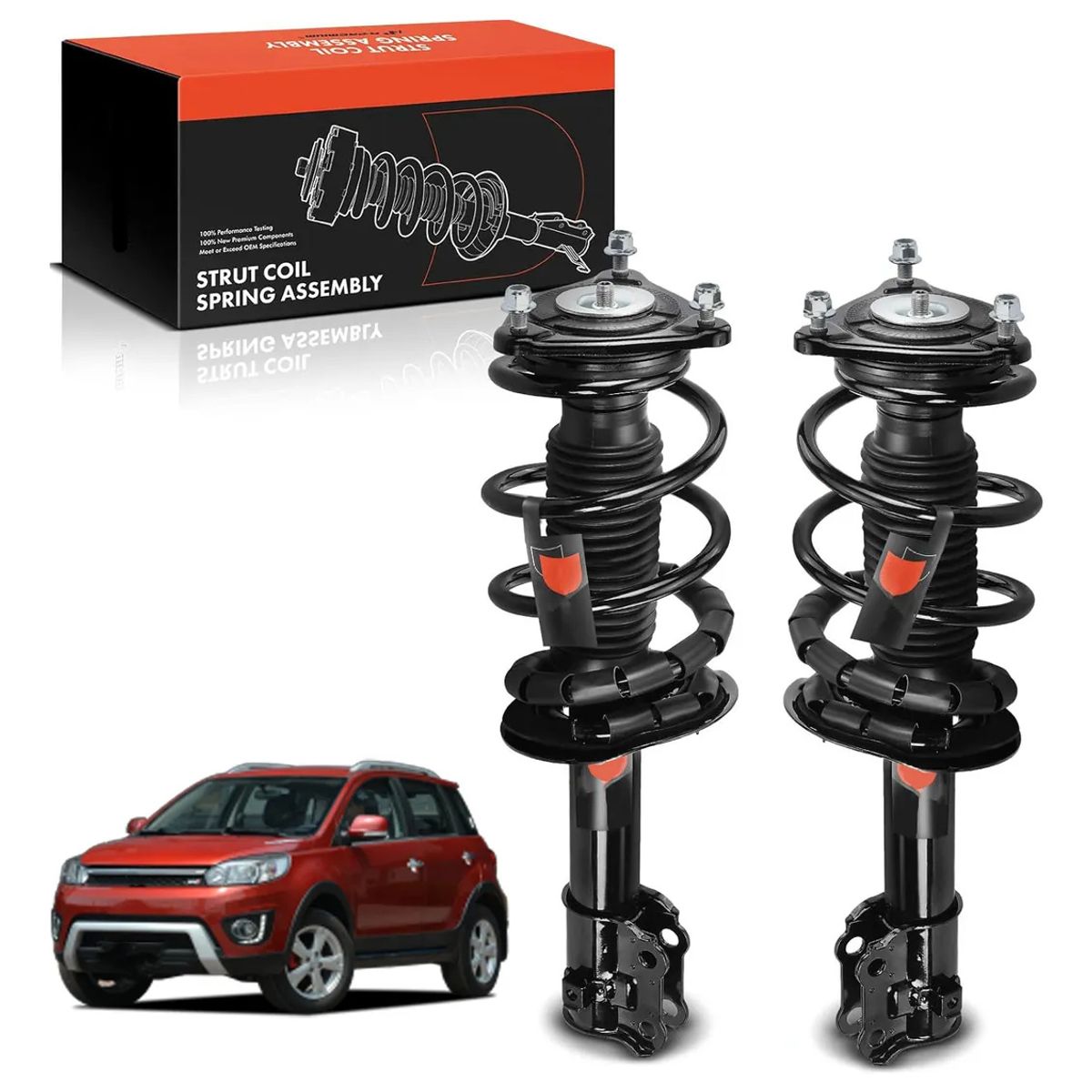 KUANGYE - Amortiguadores Delanteros Par Compatible con Great Wall M4 1.5 Vvt