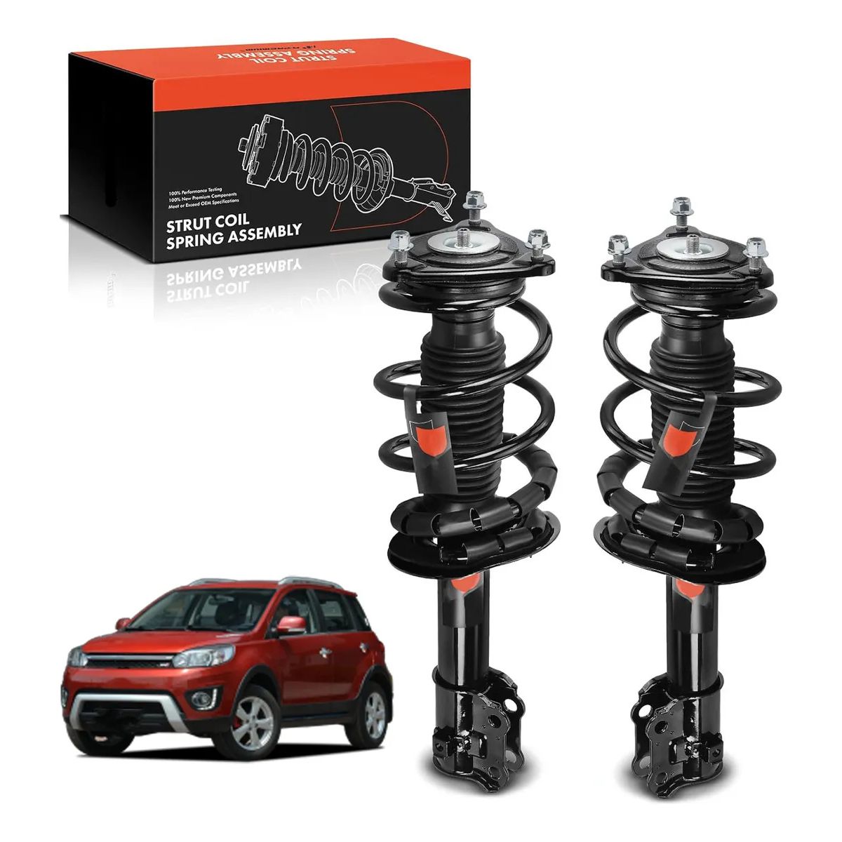 KUANGYE - Amortiguadores Delanteros Par Compatible con Great Wall M4 1.5 Vvt