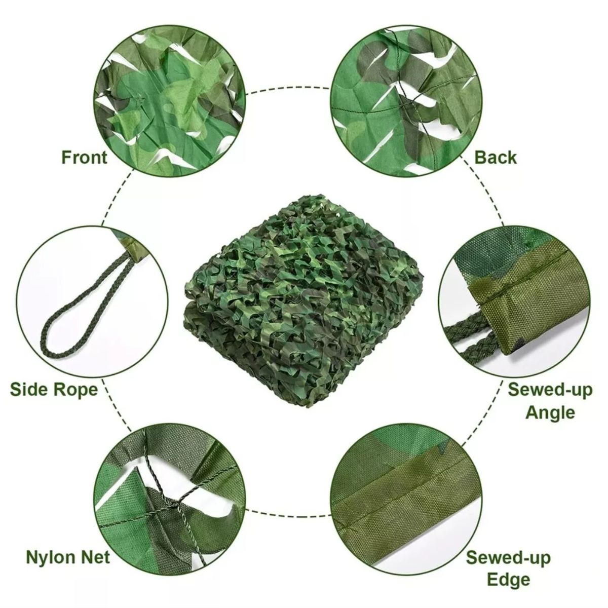 KINDA NICE - Malla De Protección Verde Malla De Protección Engrosada 32m