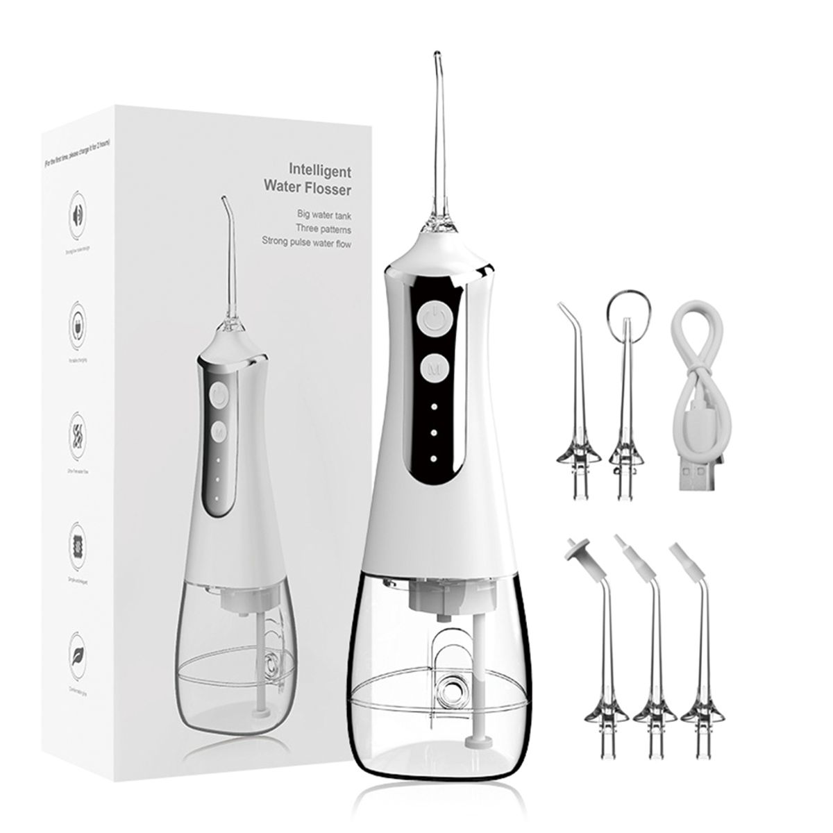 KINDA NICE - Irrigador Limpiador De Dientes Portátil Recargablle Flosser