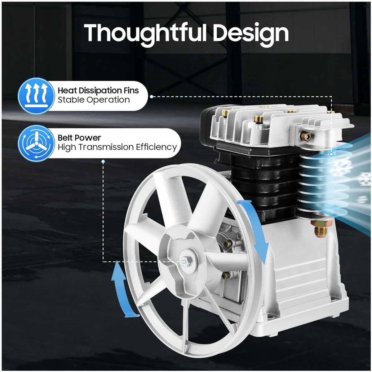 KUANGYE - Cabezal Para Compresor Pistones 3hp Línea Profesional