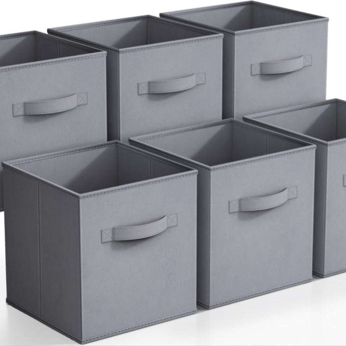 KINDA NICE - 6 Cajas De Almacenamiento Cuadradas Plegables Sin Tapa