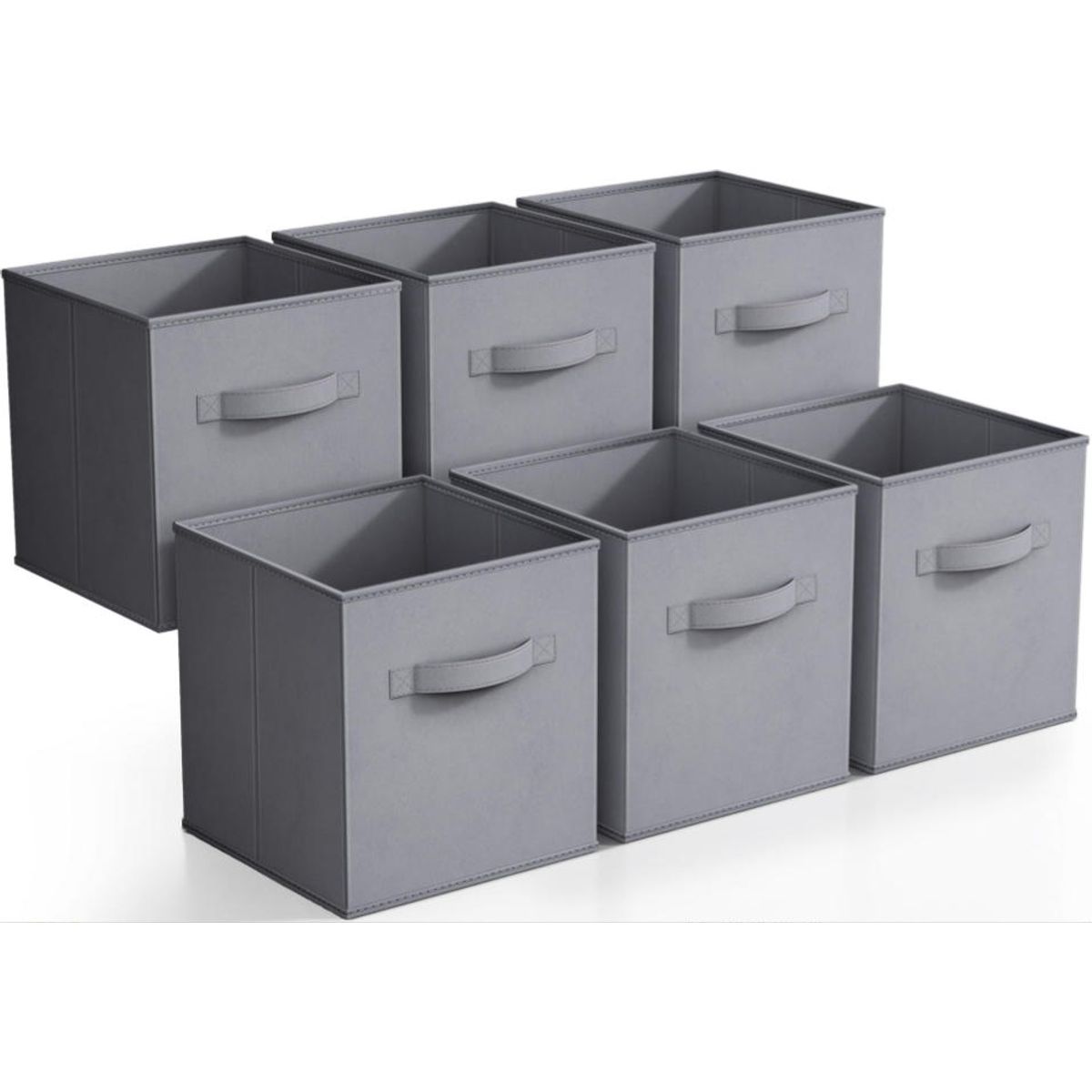 KINDA NICE - 6 Cajas De Almacenamiento Cuadradas Plegables Sin Tapa
