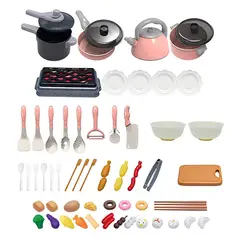 KINDA NICE - 61 Piezas Juguetes De Cocina Utensilios Juego De Casa Niños