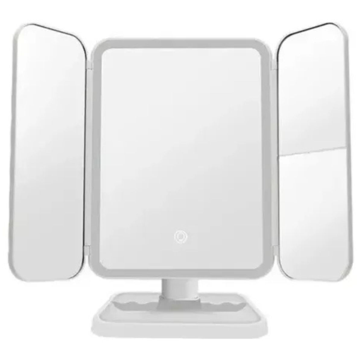 GENERICO - Espejo Iluminado Para Maquillaje Espejo De Tocador Plegable - Blanco