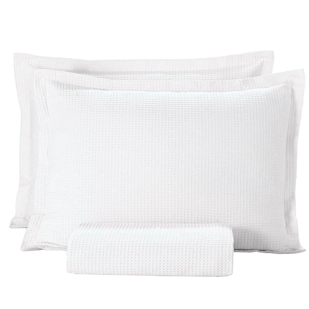 DOHLER - Colcha Piqué Döhler Blanca 2 plazas 100%  Algodón HECHA EN BRASIL