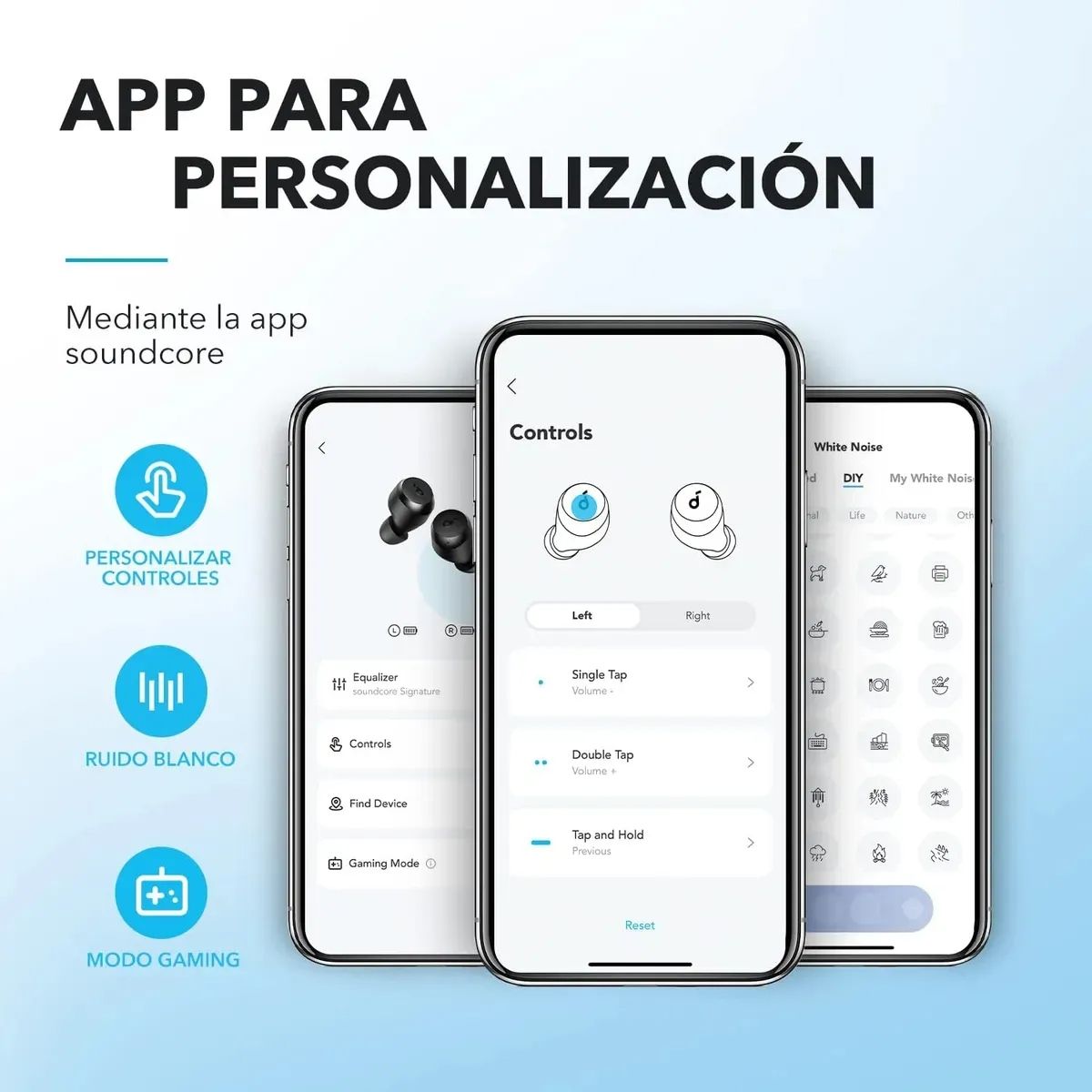 SOUNDCORE - Audífonos Soundcore A20i Bluetooth 53 Drivers de 6mm y 28H de Batería - Blanco