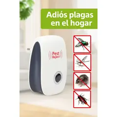 GENERICO - Repelente contra Roedores Insectos voladores y rastreros Ultrasónico sin Olores