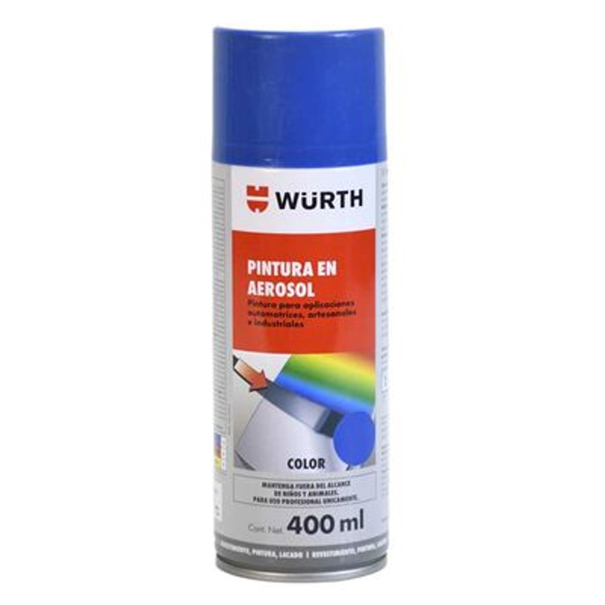 WURTH - PINTURA SPRAY WURTH 400ML AZUL SEÑALES caja 6 und