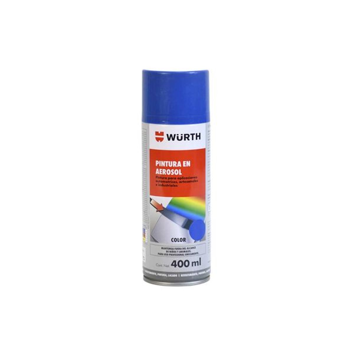 WURTH - PINTURA SPRAY WURTH 400ML AZUL SEÑALES caja 6 und