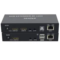 GENERICO - EXTENSOR HDMI Y USB PARA TECLADO MOUSE HASTA 120MTS